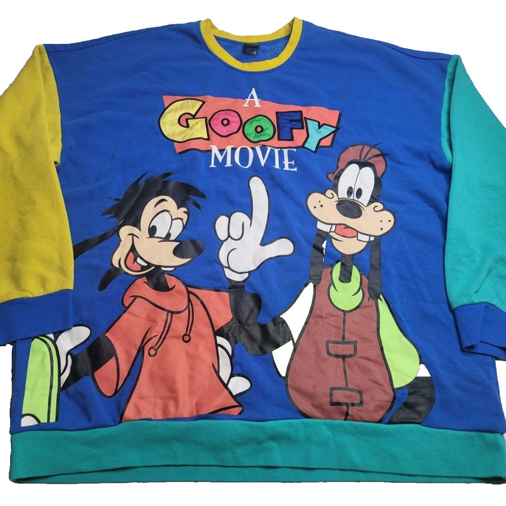 Disney‎ A Goofy Movie Colorblock Sweatshirt Women's 4XL